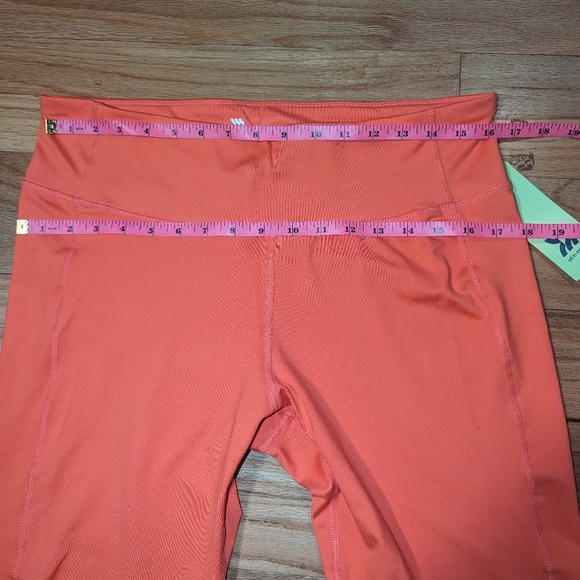 Coral Mid-Rise Capri Workout Leggings Crop Hidden Pocket All in Motion XXL - Picture 7 of 13